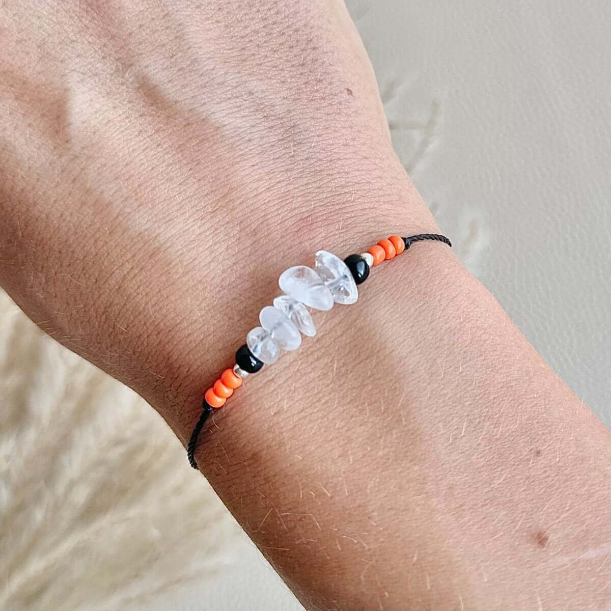 Armband April Geburtsstein Bergkristall - Armbänder