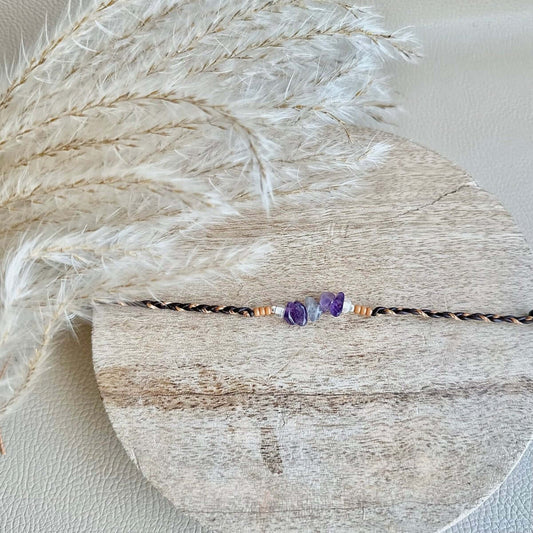 Armband Februar Geburtsstein Amethyst - Armbänder