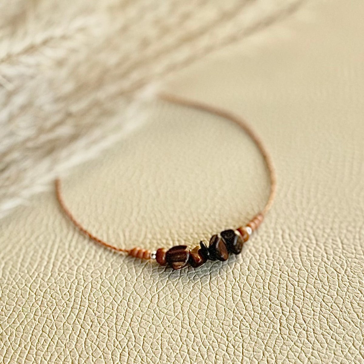 Armband November Geburtsstein Tigerauge - Armbänder