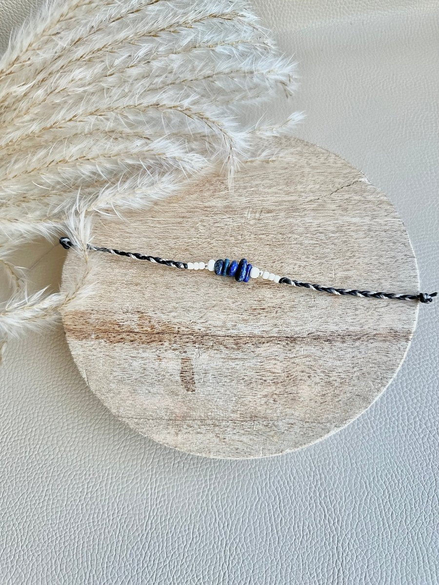 Armband September Geburtsstein Lapislazuli - Armbänder