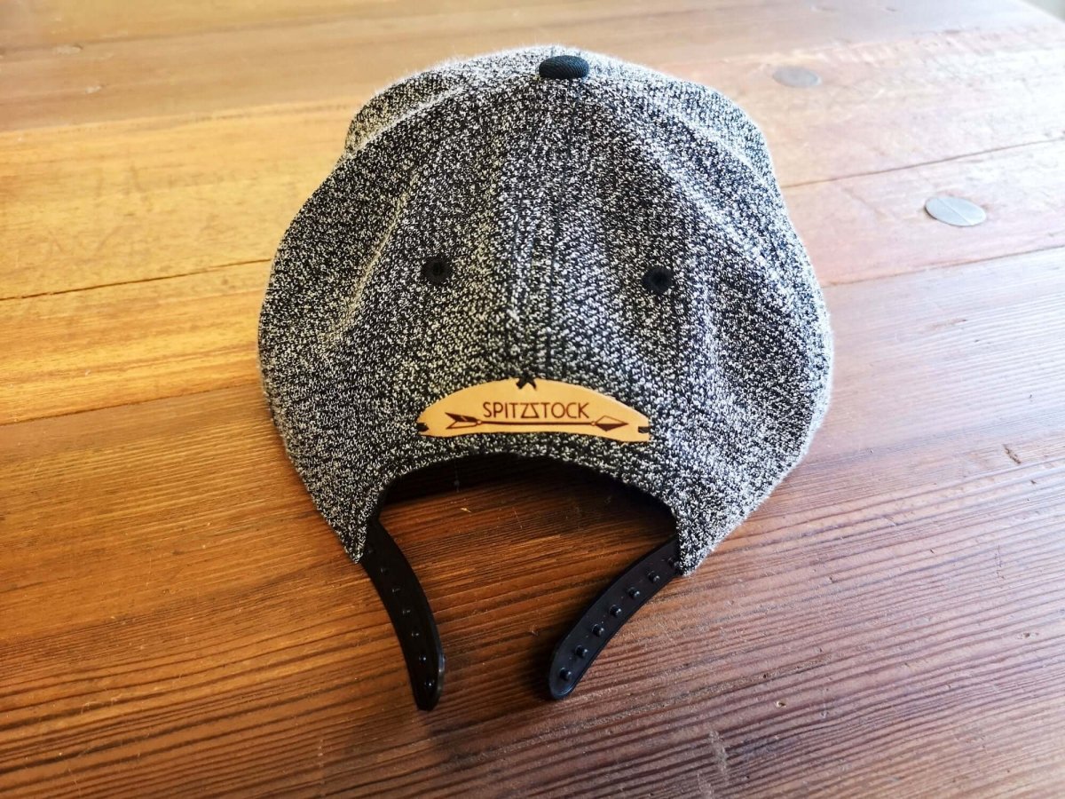 Cap, meliert, Messing - Büffel, Lederpatch, unisex - Cap