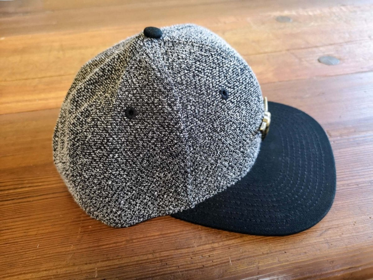 Cap, meliert, Messing - Büffel, Lederpatch, unisex - Cap