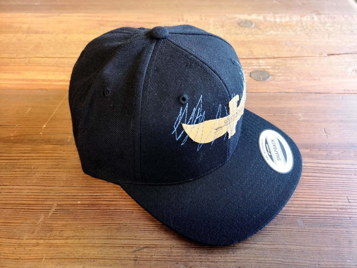 Cap mit Adler aus Leder und Stickerei, unisex - Cap