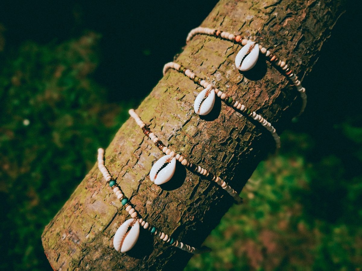 Choker Kette "Luana", Muschel, Kokosperlen, verstellbar -