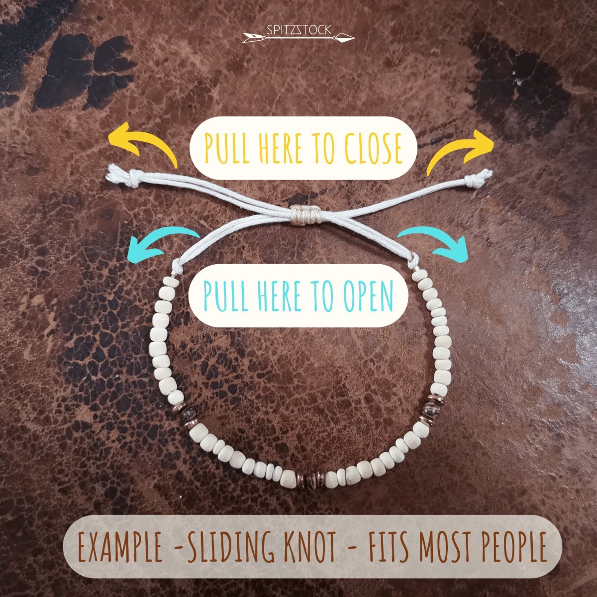 Choker Kette "Luana", Muschel, Kokosperlen, verstellbar -