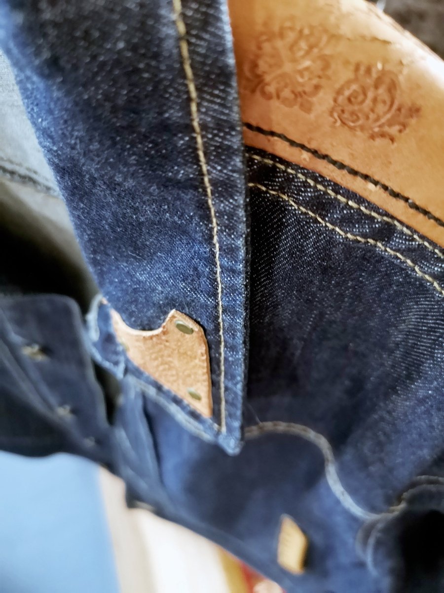 Individualisierte Jeansjacke "Buffalo" (Gr.L) -