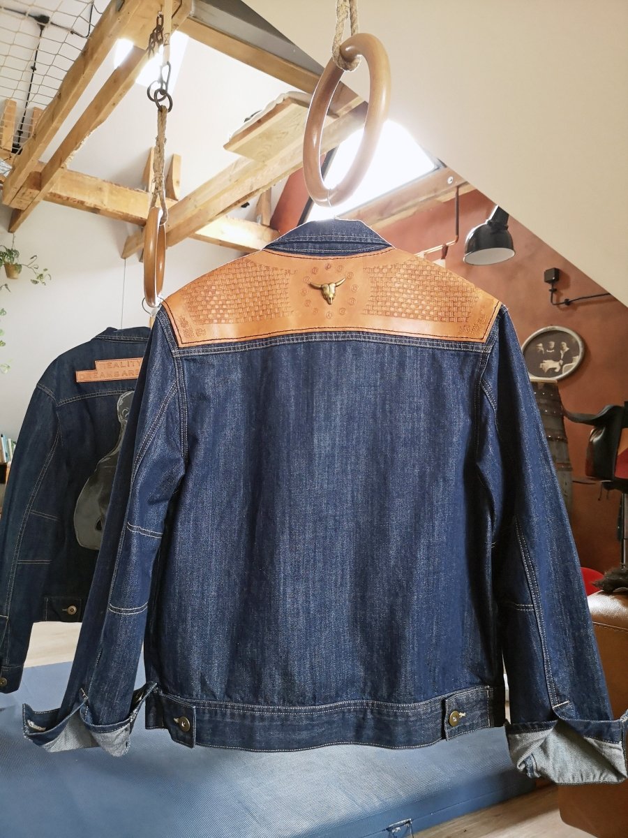Individualisierte Jeansjacke "Buffalo" (Gr.L) -