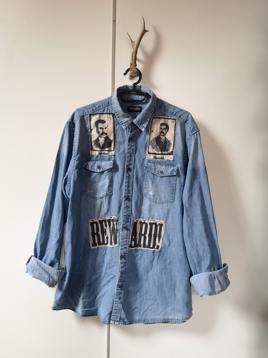 Individualisiertes Jeanshemd "Western" (Gr. M) -