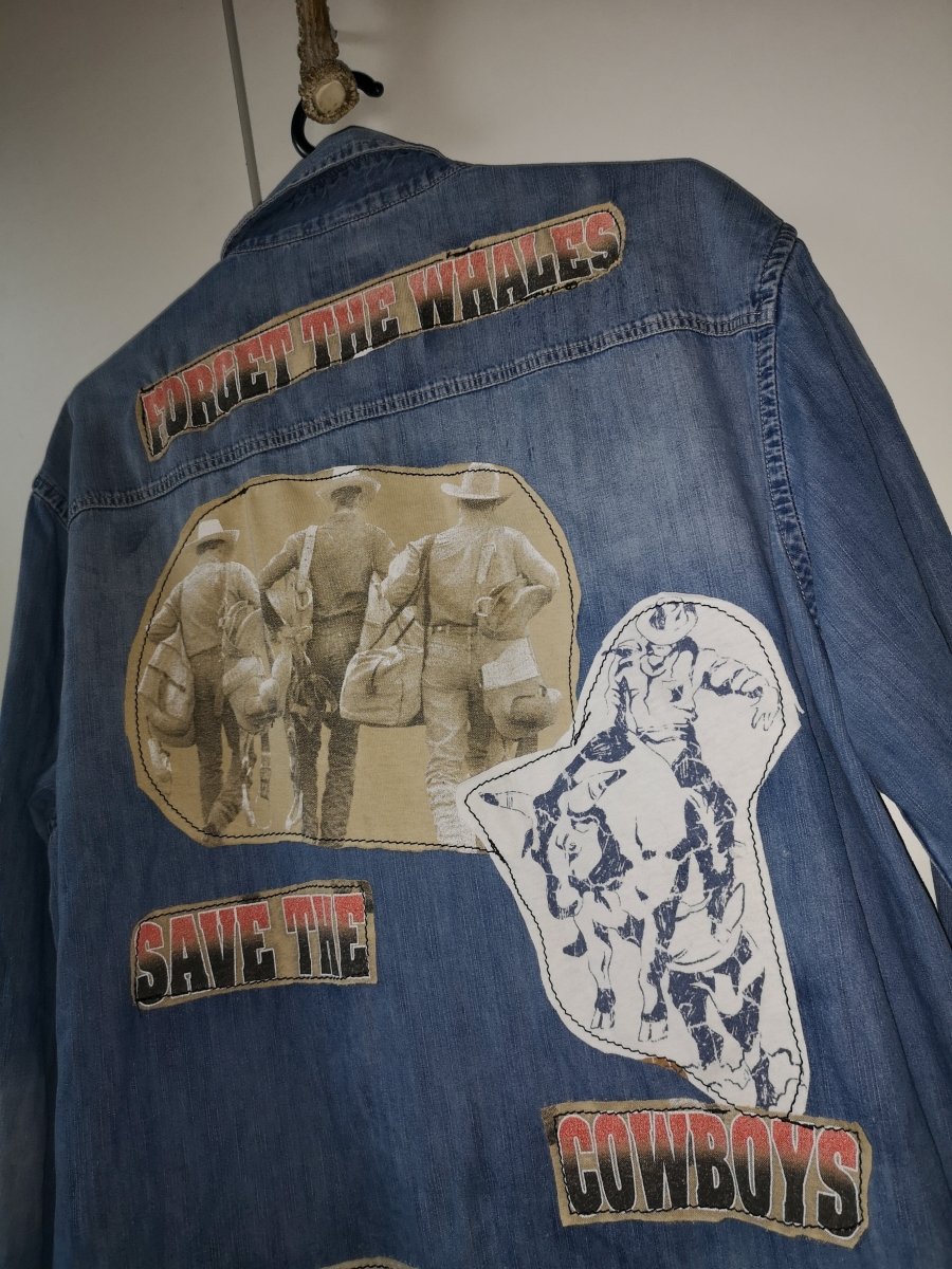 Individualisiertes Jeanshemd "Western" (Gr. M) -
