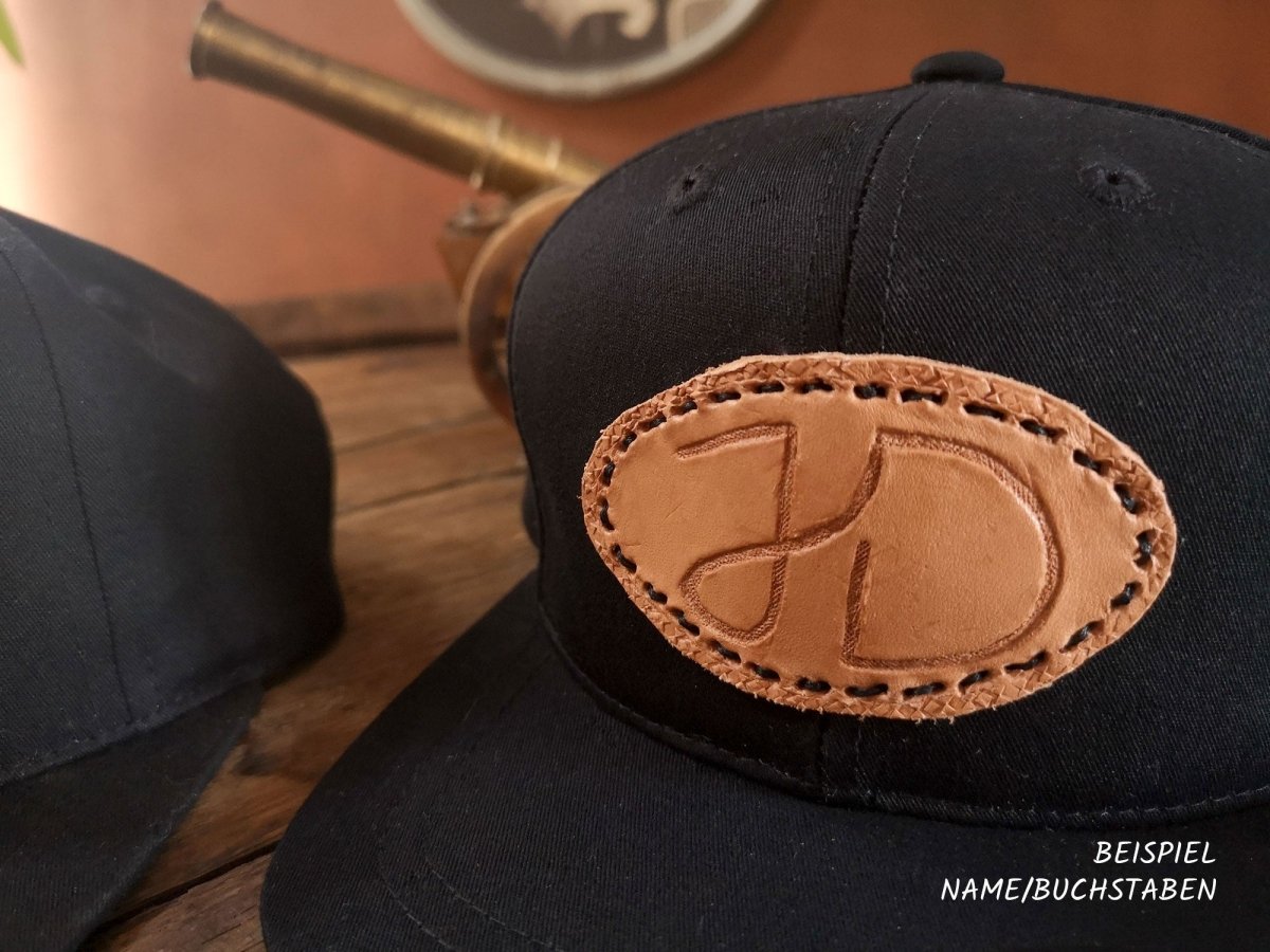 Cap Kinder Lederpatch personalisiert - Kinder Cap