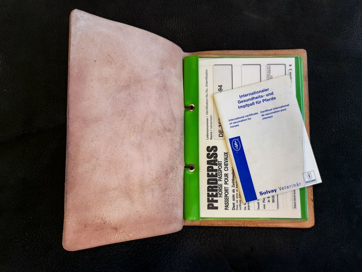Ledermappe für Pferdepass *Wunschname* - Mappe