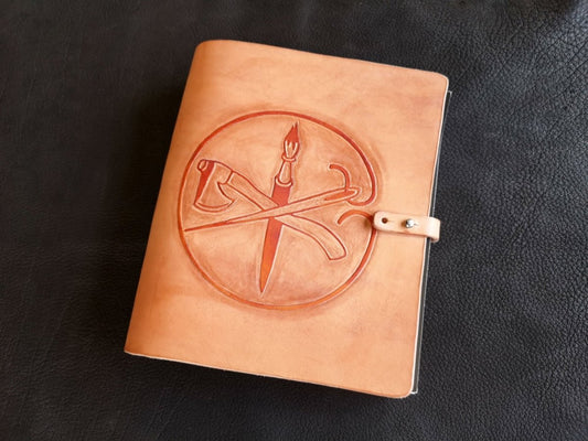 Ledermappe, Leder - Kalender, *personalisiert* mit Name oder auch Logo - Mappe