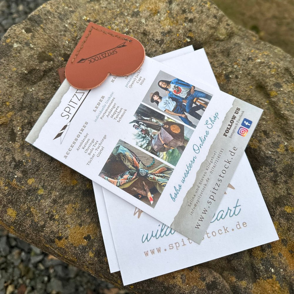 Lesezeichen personalisiert Herz - Lesezeichen