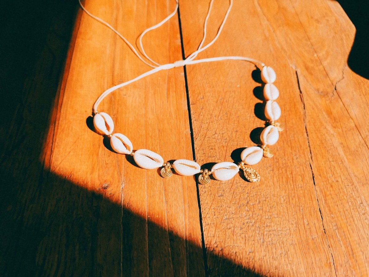 Muschel Choker gold - Ketten