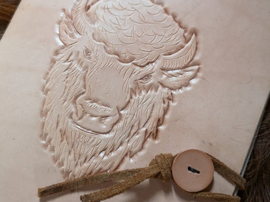 NOTIZHEFT - LEDERMAPPE, A5, "BÜFFEL" -