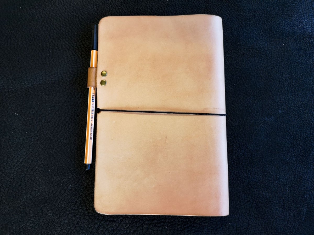 Notizheft - Ledermappe, A5, *PERSONALISIERBAR* - Mappe