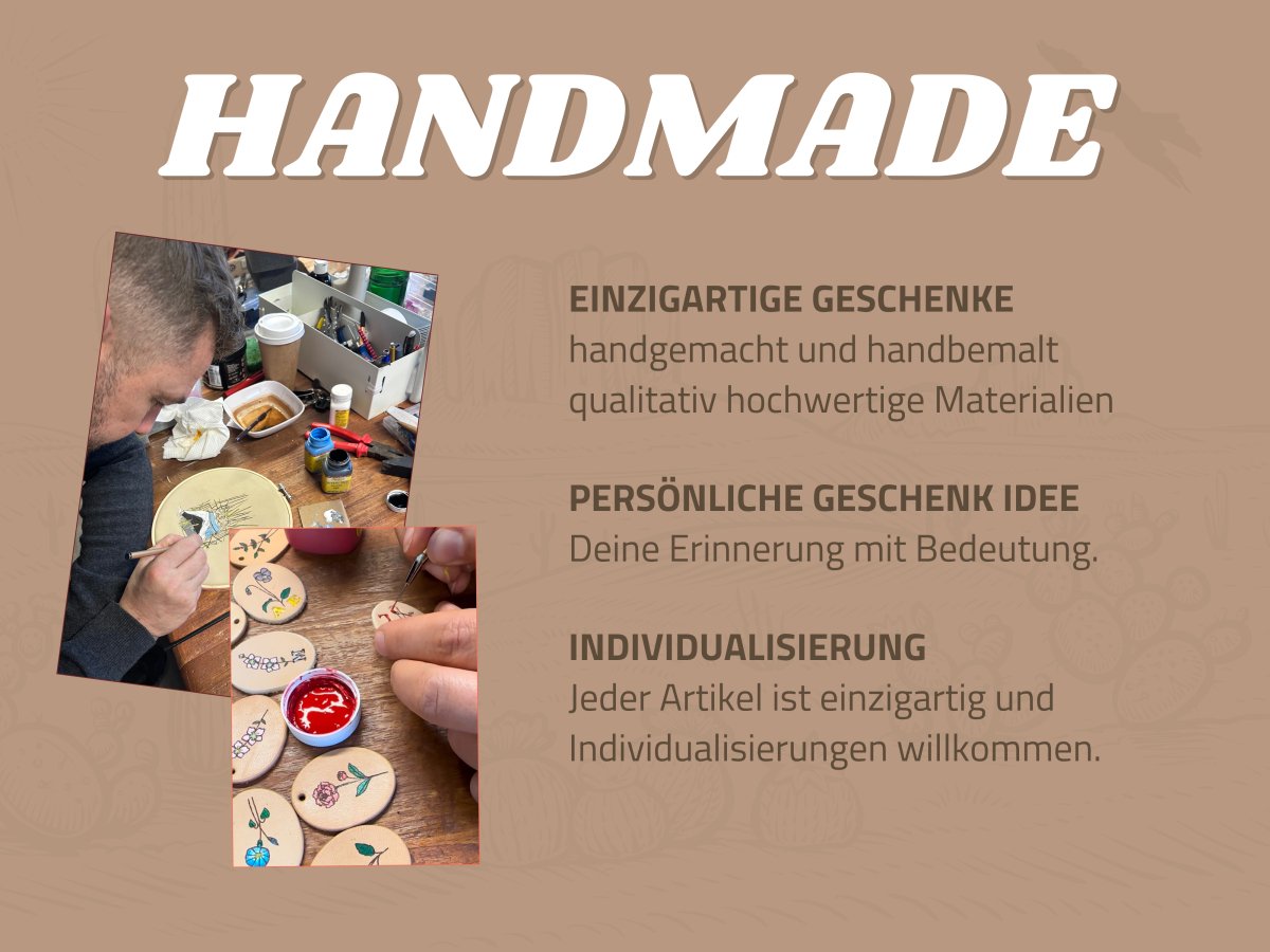Personalisiertes Hundegeschenk – Handbemalt - Schlüsselanhänger