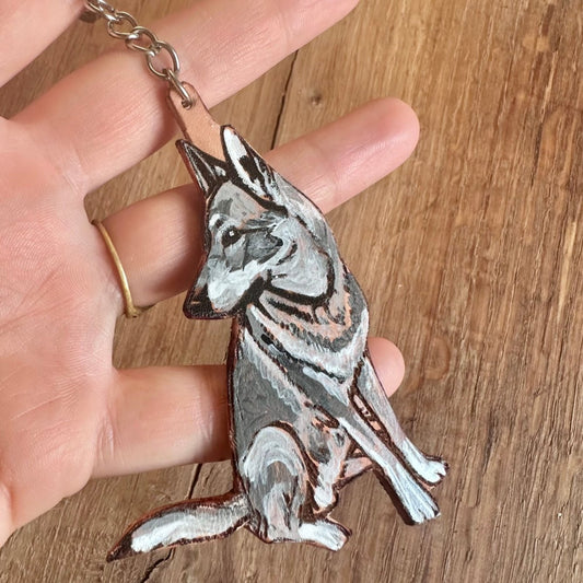 Personalisiertes Hundegeschenk – Handbemalt - Schlüsselanhänger