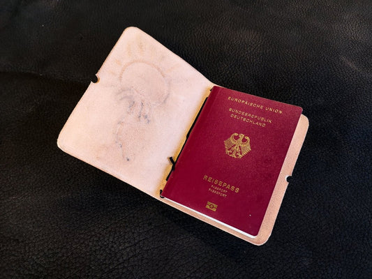 Reise - /Impfpass - Ledermappe *PERSONALISIERBAR* - Mappe