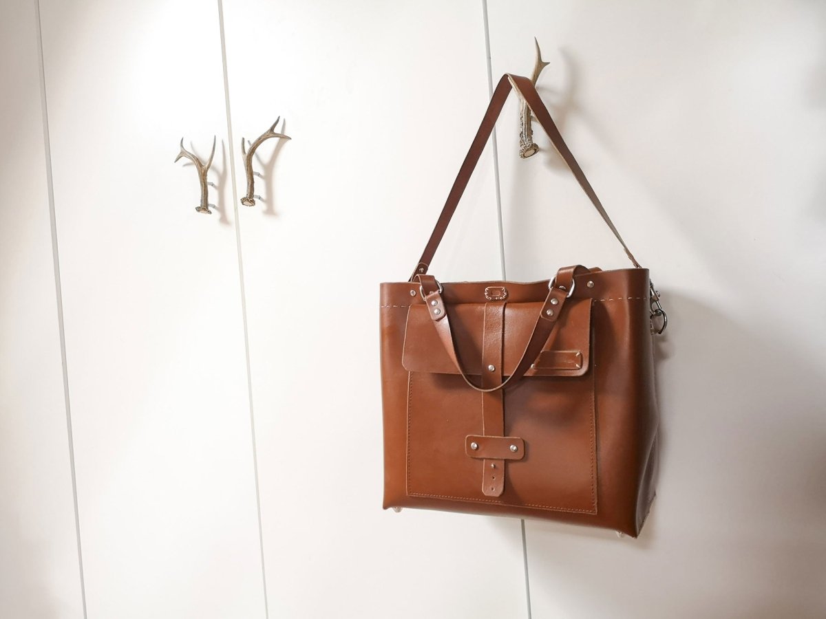 Robuste Leder - Wochenendtasche für Reisen & Camper - Weekender