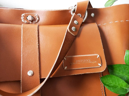 Robuste Leder - Wochenendtasche für Reisen & Camper - Weekender