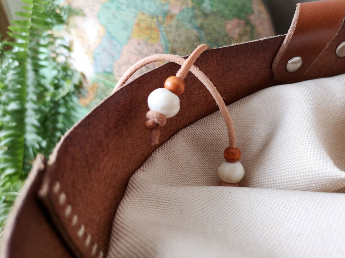 Robuste Leder - Wochenendtasche für Reisen & Camper - Weekender