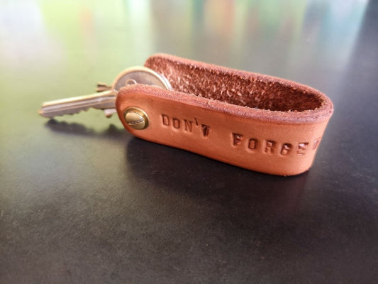 Schlüsselanhänger/Schlaufe, Leder, *personalisiert* - Schlüsselanhänger