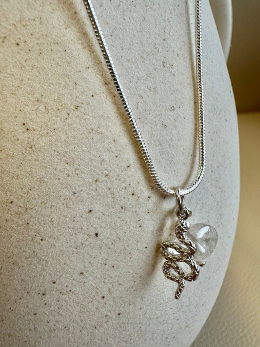 Silberkette Charms Schlange - Halsketten