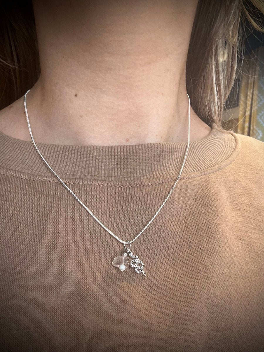 Silberkette Charms Schlange - Halsketten