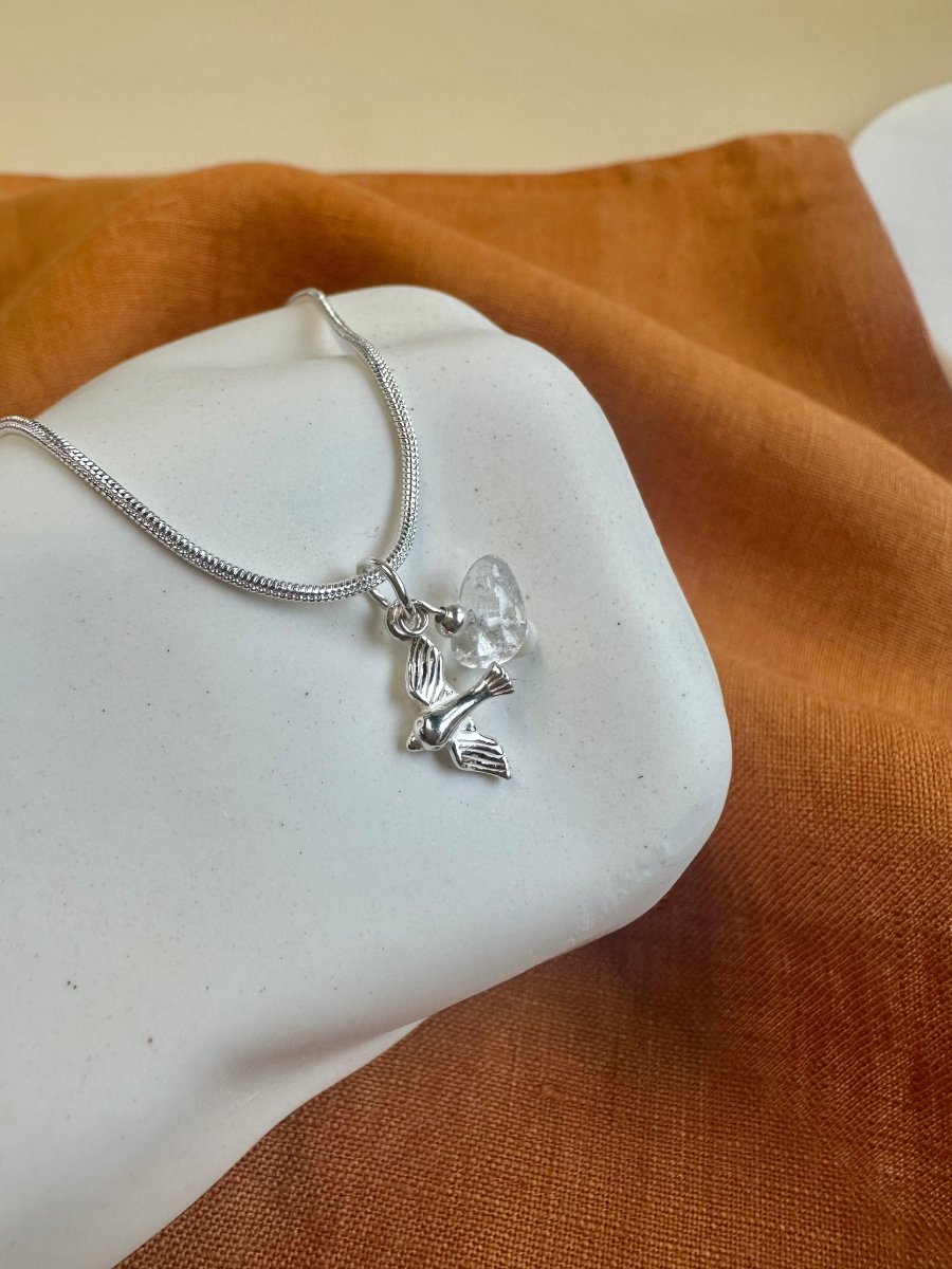 Silberkette Charms Taube - Halsketten