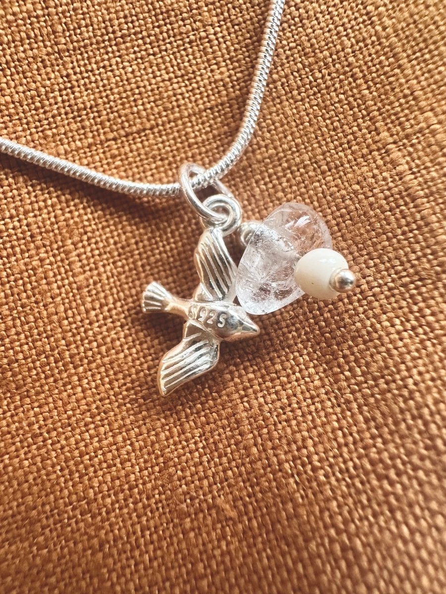 Silberkette Charms Taube - Halsketten