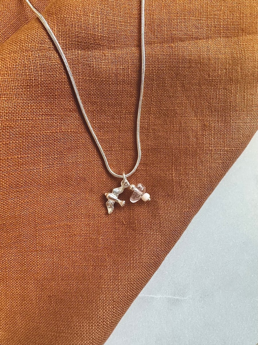 Silberkette Charms Taube - Halsketten