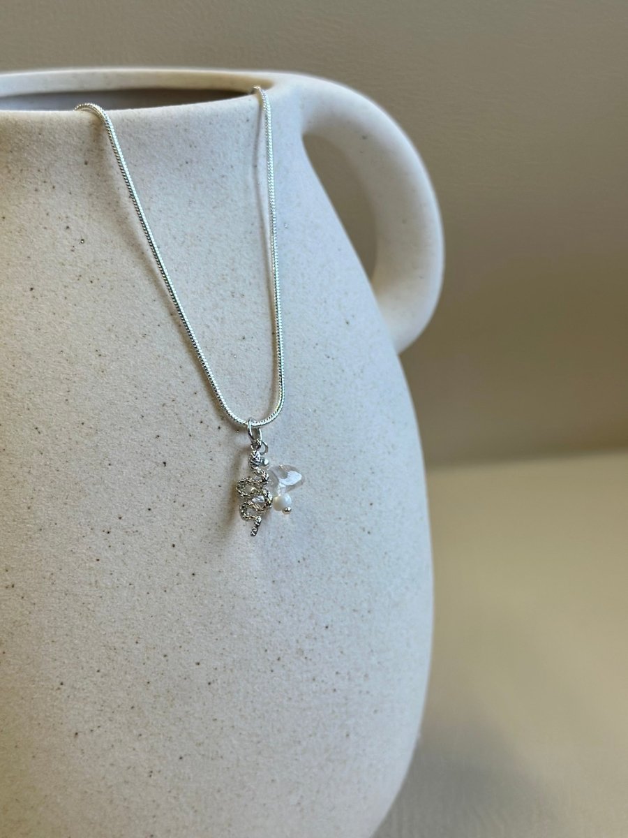 Silberkette Charms Taube - Halsketten