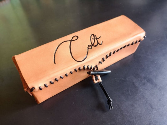 Stifte - Etui, Leder, *Wunschname* - Stifte - Etui