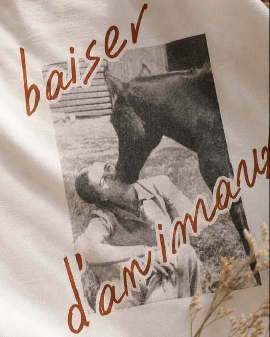 Western T-Shirt Pferd Motiv in Weiß – Camille - T-Shirt