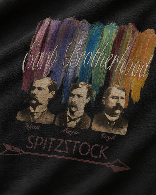 Western T-Shirt Vintage Fotografie in Schwarz – Earp - T-Shirt