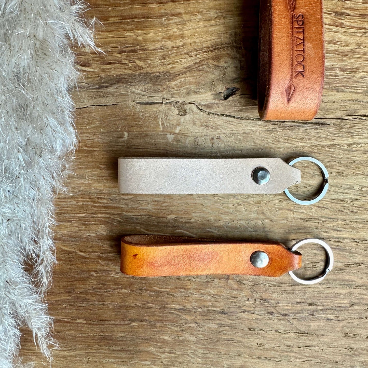 Key chain personalized leather