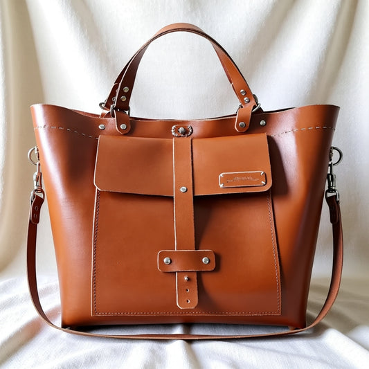 Leather Weekender "Nomad" – Handmade Heavy-Duty Travel Bag