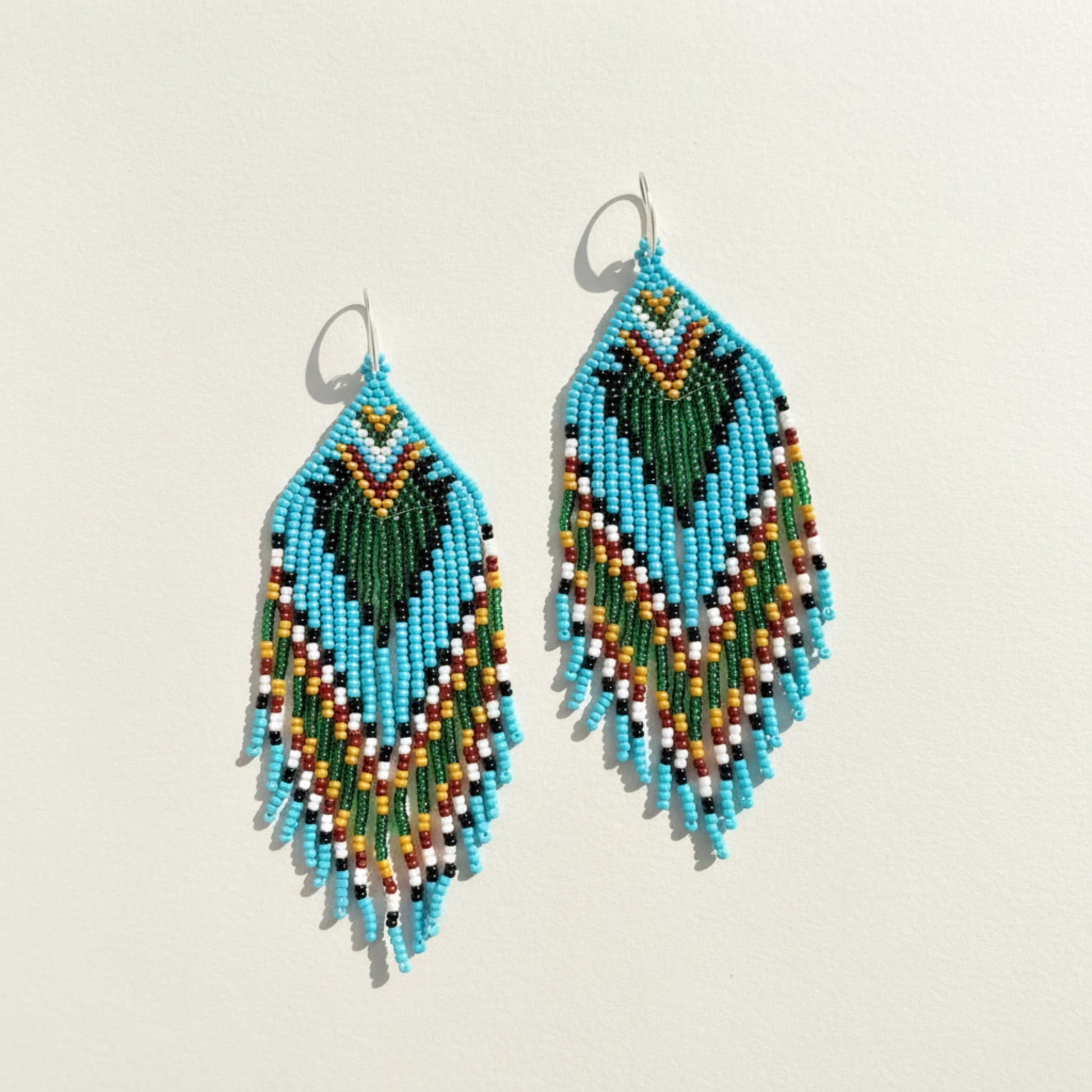 Statement Perlenohrringe bunt