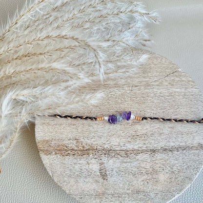 Armband Februar Geburtsstein Amethyst - Armbänder