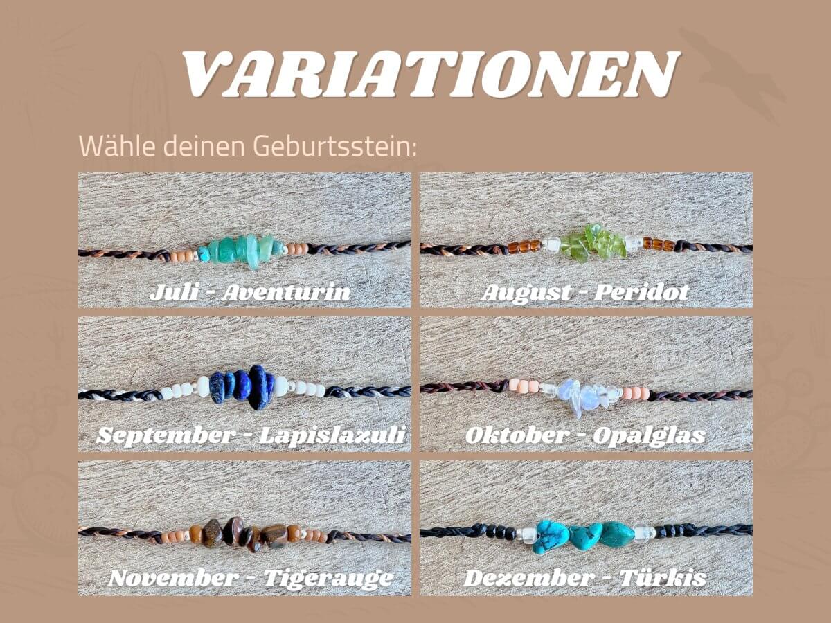 Armband Januar Geburtsstein Granat - Armbänder