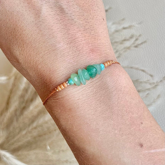 Armband Juli Geburtsstein Aventurin - Armbänder