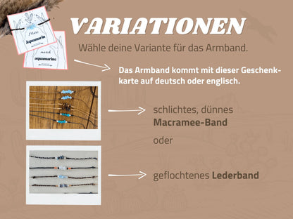 Armband März Geburtsstein Aquamarin - Armbänder