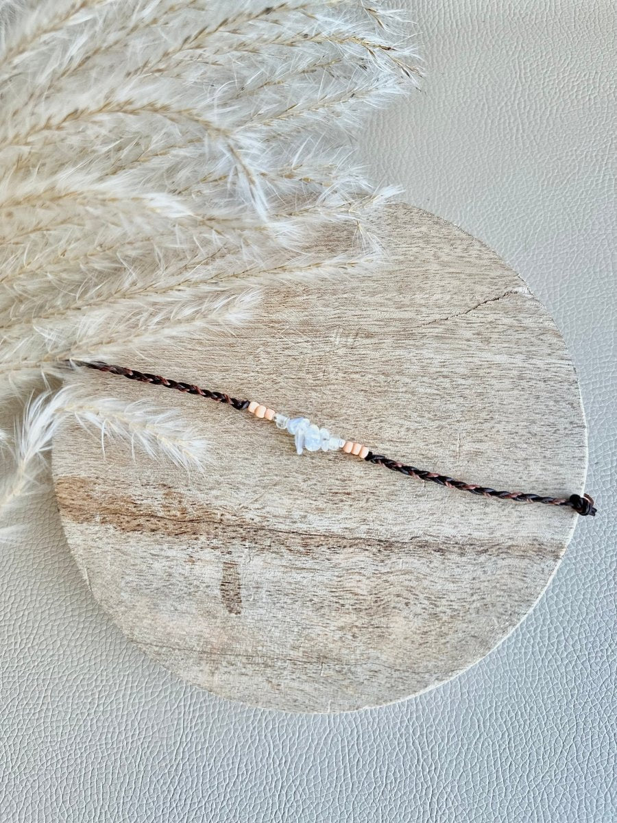 Armband Oktober Geburtsstein Opalglas - Armbänder