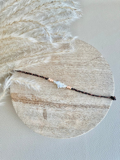 Armband Oktober Geburtsstein Opalglas - Armbänder