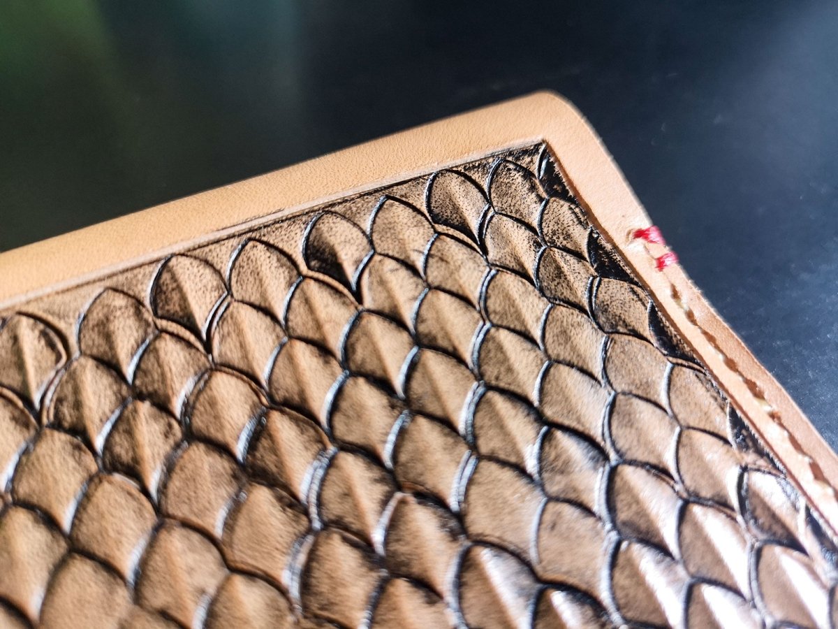 Individuelle Leder - Geldbörse mit einzigartigem Design - Geldbörse