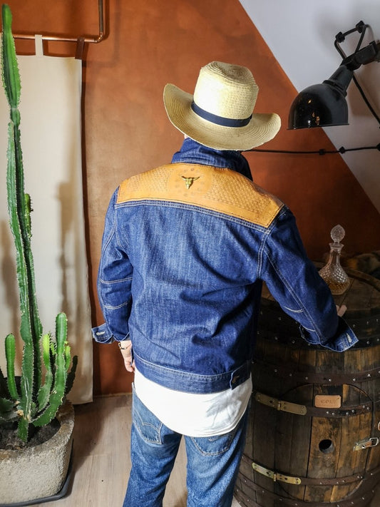 Individualisierte Jeansjacke "Buffalo" (Gr.L) -