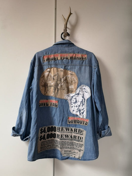 Individualisiertes Jeanshemd "Western" (Gr. M) -