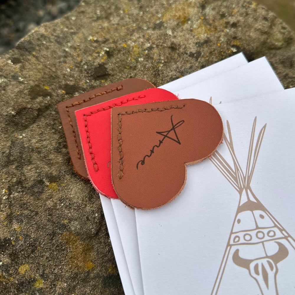 Lesezeichen personalisiert Herz - Lesezeichen