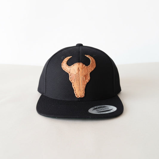 Personalisiertes Snapback-Cap mit Lederpatch - Cap